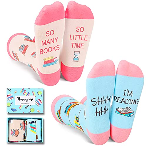 Funny Reading Socks for Women, Novelty Women's Book Socks for Book Lov ...