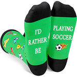 Novelty Soccer Socks, Funny Soccer Gifts for Soccer Lovers, Ball Sports Socks, Gifts For Men Women, Unisex Soccer Themed Socks, Sports Lover Gift, Silly Socks, Fun Socks