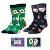 Poker Socks, Mens Novelty Socks, Unique Poker Gifts, Funny Poker Lovers Gifts, Casino Gifts for Poker Players, Gamblers, and Casino Enthusiasts