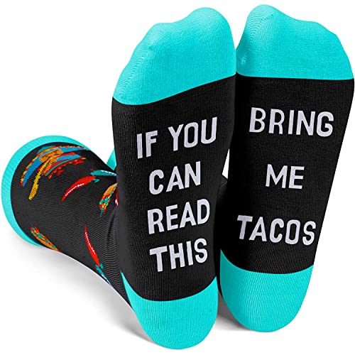 Women's Taco Socks, Mexican Theme Socks, Taco Gifts, Taco Lover Presents, Great Gifts For Women, Ladies Socks, Taco Tuesday, Mothers Day Gifts, Food Socks