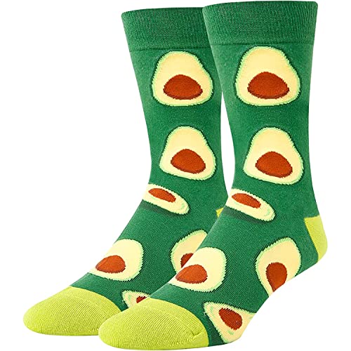 Funny Gifts for Men Avocado Gifts for Avocado Lovers, Novelty Avocado Socks Men Fruit Socks