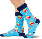 Men's Funny Cute Popcorn Socks Gifts for Popcorn Lovers