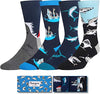 Funny Shark Gifts for Men, Gifts for Him, Guys Who Love Shark, Cute Men's Shark Socks