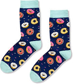 Novelty Donut Gifts for Men, Anniversary Gift for Him, Funny Food Socks, Men's Donut Socks, Gift for Dad, Funny Donut Socks for Donut Lovers