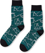 Men's Math Socks, Perfect Gifts for Math Lovers, College & High School Students, Physicists, Mathematicians, Accountants, Actuaries, Best Math Teacher Gifts