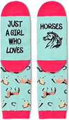 Unique Horse Gifts for Women Silly & Fun Horse Socks Silly Horse Gifts for Moms Equestrian Gift