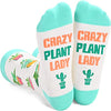 Crazy Plant Lady Gifts Cool Gifts for Plant Lovers Unique Indoor Gardening Gifts, Funny Gardening Gifts for Women, Crazy Plant Socks