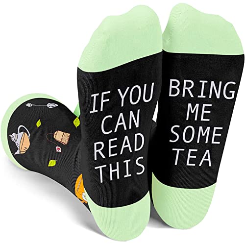 Tea Gift Tea Socks Women Novelty If You Can Read This Bring Me Some Tea Socks Tea Lover Gifts