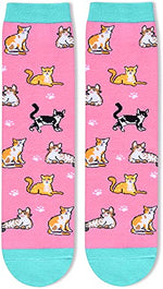 Cat Gifts For Women Lovely Animals Socks Gift For Cat Lover Valentine's Birthdays Gift For Her