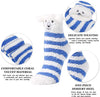 Women's Fuzzy Fluffy Slipper Foozy Animals Socks Gifts-5 Pack