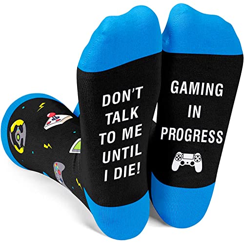 Gamer Gifts, Funny Gaming Gifts, Gaming Socks for Game Lovers,  Video Game Socks for Men, Novelty Gamer Socks, Gaming Gifts for Him