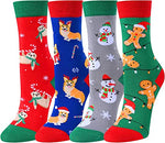 Kids' Novelty Unique Christmas Socks Gifts-4 Pack