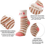 Winter Warm Women Coral Socks Soft Fuzzy Thermal Cozy Cartoon Sock Girl Gifts