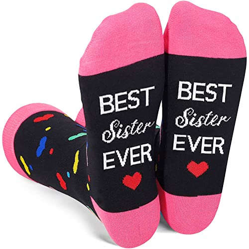Cool Gifts for Sisters, Sister Gifts from Sister Brother to Sister Gifts, Big Little Sister Gift, Birthday Gifts for Sister, Presents for Sister, Best Sister Ever Socks
