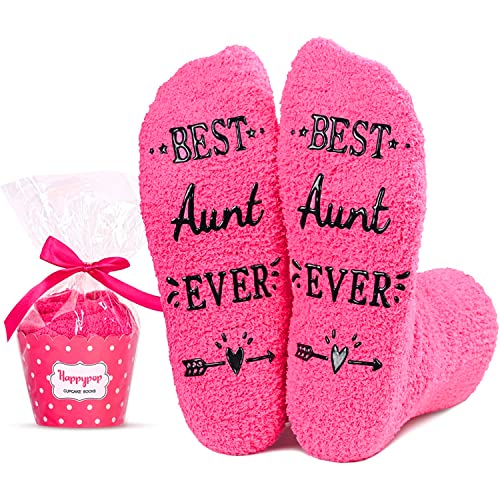 Cool Auntie Gifts, Funny Socks for Her, Christmas Gifts, Best Aunt Gifts from Niece Nephew, Unique Aunt Birthday Gifts, Mothers Day Gifts for Aunt - Happypop