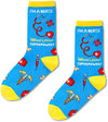 Nurse Day Gifts, Gifts for Nurses, Medic Gift, Womens Funny Health Theme Socks, Medical Themed Gifts for Healthcare Workers, Radiologist Gift, Gifts for Doctors