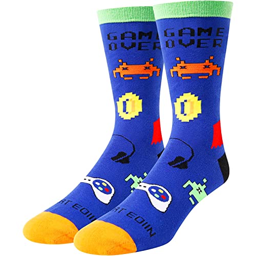 Gaming Socks for Game Lovers, Gamer Gifts for Him, Gaming Socks, Funny Gaming Gifts, Video Game Socks, Novelty Gamer Socks