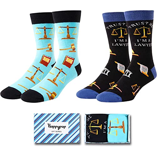 Attorney Socks for Men, Ideal Gifts for Lawyer Gifts, Law School Graduation Gifts, Law Students, Attorney Gifts for Men, Novelty Lawyer Socks