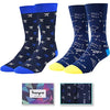 Men's Novelty Funny Math Socks-2 Pack Gifts for Math Teachers