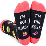 Boss Lady Socks, Boss Day Gifts for Women, Ideal for National Boss Day, Christmas, Birthday Gifts for Boss, Unique Gifts for the Best Boss Ever Socks, Retirement Gifts