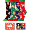Stocking Stuffers, Funny Children Christmas Socks, Best Secret Santa Gifts, Xmas Gifts, Santa Socks, Novelty Christmas Gifts for Kids, Holiday Socks for Boys Girls, Gifts for 7-10 Years Old