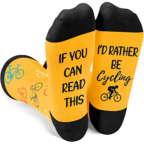 Zmart Bicycle Socks Men Cycling Socks Mountain Bike Socks Biking Socks, Cycling Gifts for Men Biker Gifts Mountain Biking Gifts Bicycle Gifts Bicyclists