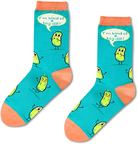 Women's Pickle Socks, Pickle Lover Gift, Funny Food Socks, Novelty Pickle Gifts, Gift Ideas for Women, Funny Pickle Socks for Pickle Lovers, Mother's Day Gifts