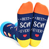 Best Son Ever Socks, Novelty Crazy Socks, Unique Gifts for Son from Mom and Dad, Father to Son Gifts, Mother to Son Gifts, Gifts to My Son Gifts Best Son Gifts