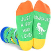 Children Novelty Knit Crazy Dinosaur Socks Gifts for Dinosaur Lovers