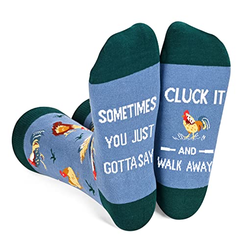 Unique Chicken Lover Gifts Novelty Chicken Gifts for Him and Her, Fun Chicken Socks for Men and Women