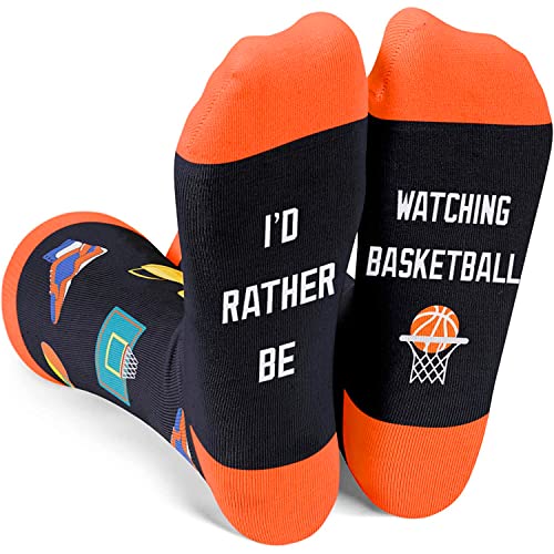 Basketball Lover Gift Unique Basketball Socks Basketball Gift for Men You Love, Ideal Gifts for Basketball Lovers Coaches Players Fans