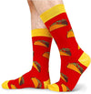 Men's Food Socks, Taco Socks, Mexican Theme Socks, Taco Gifts, Taco Lover Presents, Gifts For Men Who Have Everything, Fast Food Lover Socks, Taco Tuesday