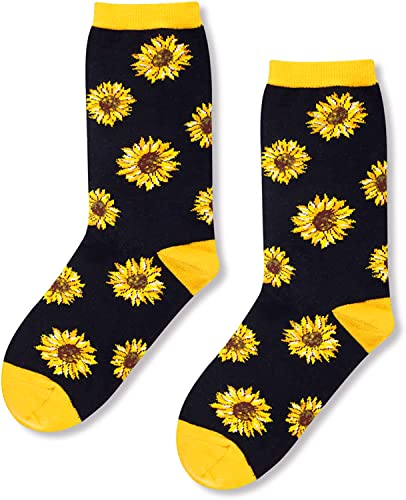 Unique Sunflower Socks Ideal Gifts for Plant Lovers Funny Sunflower Gift for Women, Nature Lover Gift