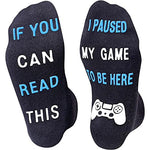 Men's Novelty Non-Slip Thick Cute Game Socks Gifts for Gamer Boyfriend