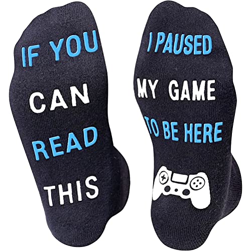 Unisex Funny Gaming Gifts, Video Game Socks for Women Men, Gaming Gifts, Novelty Gamer Socks, Gamer Gifts for Game Lovers, Gaming Socks