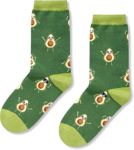 Funny Avocado Gifts for Avocado Lovers Avocado Gifts for Women, Novelty Avocado Socks Fruit Socks