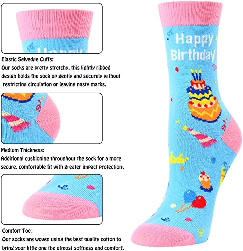 Fun Birthday Gifts for Boys Girls, Cute Kids Socks, Happy Birthday Presents for Children, Cool Birthday Gifts