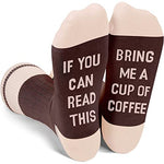Funny Crazy Socks for Women, Coffee Gifts for Coffee Lovers Coffee Socks with Funny Saying, Drinking Gifts for Women