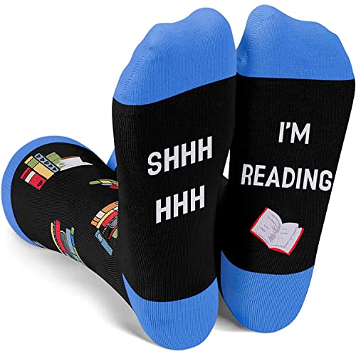 Cool Reading Socks Book Socks, Silly Socks for Women, Funny Reading Gifts, Crazy Socks, Book Lovers Gifts for Students