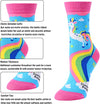 Girl's Crazy Crew Wacky Animals Socks Gifts for Animal Lovers-4 Pack