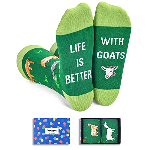 Unisex Funny Goat Socks, Goat Gifts for Women and Men, Goat Gifts Farm Sheep Socks