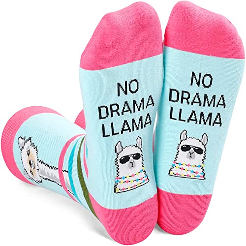 Unisex Cute Crew Funny Llama Socks Gifts for Llama Lovers