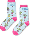 Cute Cactus Socks Fun Cactus Gifts for Women, Crazy Plant Gifts, Garden Gifts, Succulent Gifts for Nature Lovers