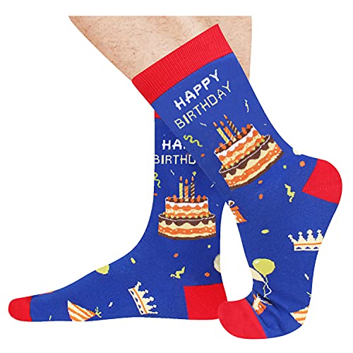 Mens Socks Unique Birthday Gifts for Him, Dad, Father, Husband, Grandpa Boyfriend Birthday Present Ideas