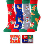 Kids' Novelty Unique Christmas Socks Gifts-4 Pack