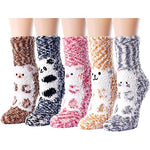 5 Pairs Fuzzy Socks for Women Warm Fluffy Cozy Socks Gifts for Women, Anniversary Gift, Gift For Her, Gift For Wife