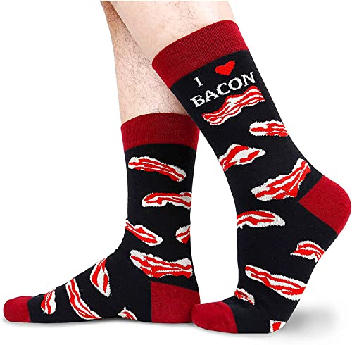 Men's Funny Cute Bacon Socks Gifts for Bacon Lovers