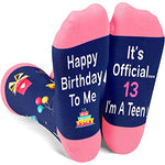 13th Birthday Gift for Girls , Gifts for 13 Year Old Girl, 13th Birthday Gifts Funny Fun Crazy Socks for Girls