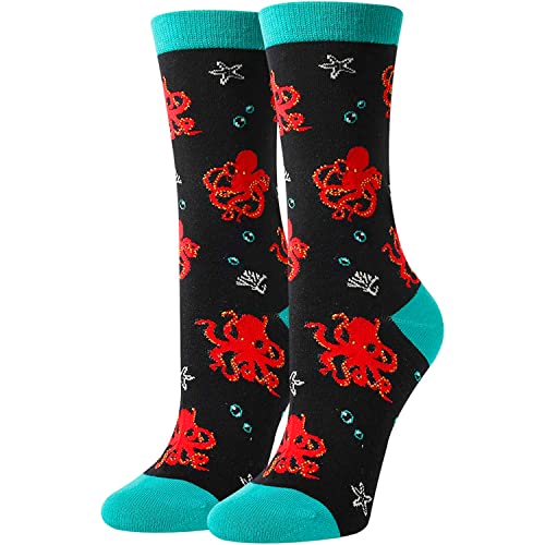 Unique Octopus Gifts for Women Silly & Fun Octopus Socks Novelty Octopus Gifts for Moms Ocean Gift