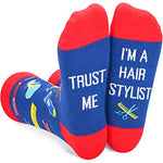 Stylish Barber Gifts, Unisex Barber Socks, Best Gifts for Barbers, Hair Stylists, and Hairdressers, Ideal Presents for Hairdressers,  Hair Stylist Gifts for Women Men